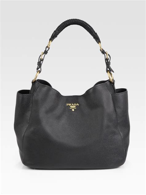 prada vitello daino pocket hobo|Prada vitello daino shopping tote.